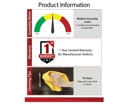 Ameriwood 47" Grandcastle Electric Fireplace Console -Chic Furniture Shop 810464998 6