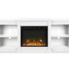 65" Wilton White Electric Fireplace Console