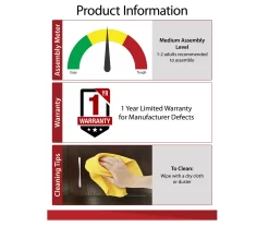 Ameriwood 47" Grandcastle Electric Fireplace Console -Chic Furniture Shop 810465005 6