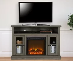 47" Grandcastle Rustic Gray Electric Fireplace Console -Chic Furniture Shop 810465006 1
