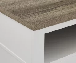 54" Bridgeport White Glass Door Electric Fireplace Console -Chic Furniture Shop 810465026 6