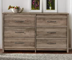 Duncan Gray Oak 6-Drawer Dresser 9 Duncan Gray Oak 6-Drawer Dresser -Chic Furniture Shop 810465129 1