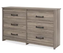 Duncan Gray Oak 6-Drawer Dresser 11 Duncan Gray Oak 6-Drawer Dresser -Chic Furniture Shop 810465129 4
