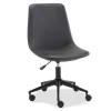 Black Faux Leather Swivel Office Chair