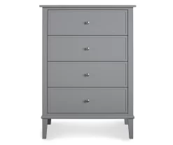 Somerville Gray 4-Drawer Dresser