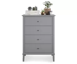 Somerville Gray 4-Drawer Dresser 6 Somerville Gray 4-Drawer Dresser -Chic Furniture Shop 810498832 3