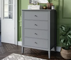 Somerville Gray 4-Drawer Dresser 7 Somerville Gray 4-Drawer Dresser -Chic Furniture Shop 810498832 4