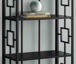 Black Square 4-Shelf Bookcase -Chic Furniture Shop 810502794 4