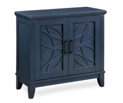 Carly Navy Blue 2-Door Accent Cabinet
