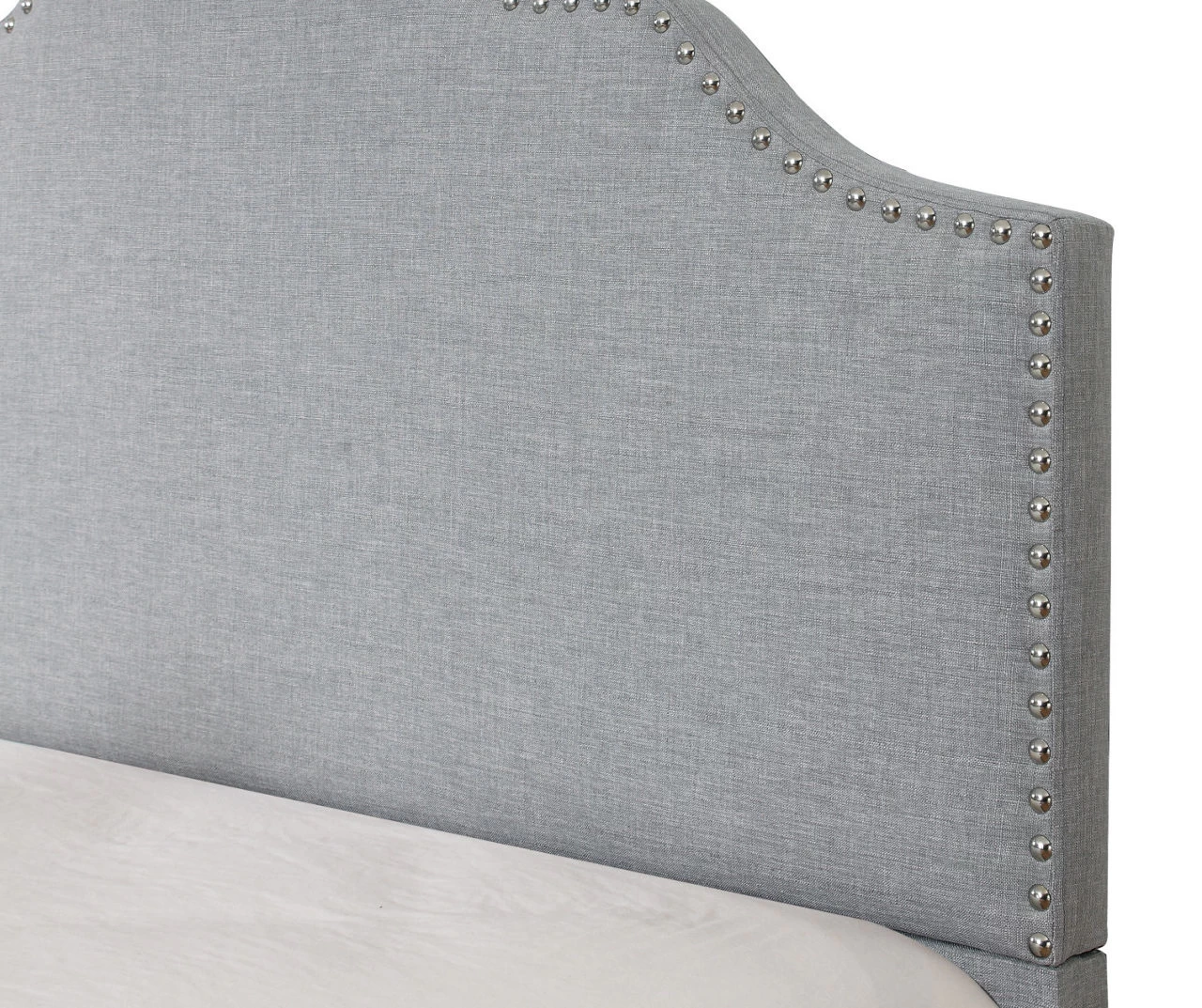 Lombard Light Gray Queen Upholstered Bed 5 Lombard Light Gray Queen Upholstered Bed - Image 5
