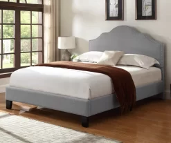 Lombard Light Gray Queen Upholstered Bed 16 Lombard Light Gray Queen Upholstered Bed -Chic Furniture Shop 810507931 7