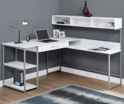 Monarch L-Shaped Corner Desk With Hutch 16 Monarch L-Shaped Corner Desk With Hutch -Chic Furniture Shop 810512935 1