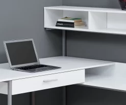 Monarch L-Shaped Corner Desk With Hutch 18 Monarch L-Shaped Corner Desk With Hutch -Chic Furniture Shop 810512935 4