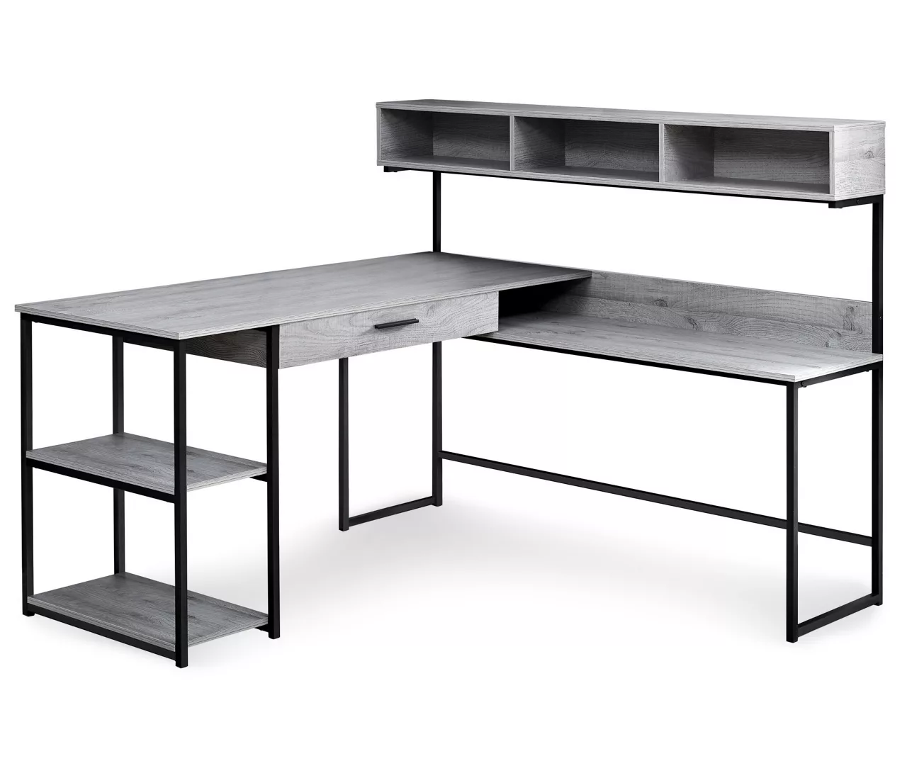 Monarch L-Shaped Corner Desk With Hutch 1 Monarch L-Shaped Corner Desk With Hutch