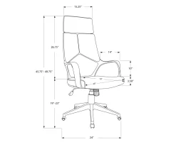 Monarch Modern Executive Office Chair -Chic Furniture Shop 810512971 11