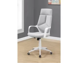 White & Gray Executive Office Chair -Chic Furniture Shop 810512972 1