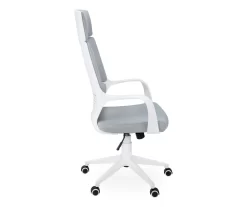 White & Gray Executive Office Chair -Chic Furniture Shop 810512972 5