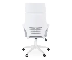White & Gray Executive Office Chair -Chic Furniture Shop 810512972 6