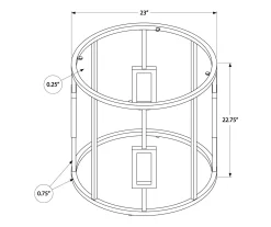 Silver Greek Key End Table -Chic Furniture Shop 810512997 3