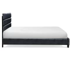 Black Hudson Queen Leather Upholstered Bed -Chic Furniture Shop 810513493 10