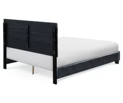Black Hudson Queen Leather Upholstered Bed -Chic Furniture Shop 810513493 12