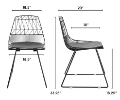 Vivi Metal Dining Chairs, 2-Pack -Chic Furniture Shop 810513497 6