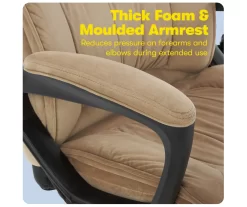 Hannah Beige Microfiber Office Chair -Chic Furniture Shop 810513511 A0 7