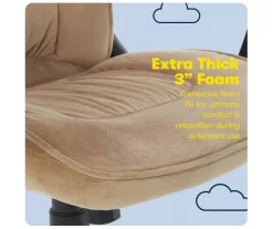 Hannah Beige Microfiber Office Chair -Chic Furniture Shop 810513511 A0 8