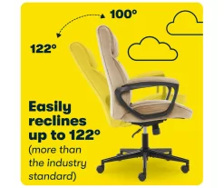 Hannah Beige Microfiber Office Chair -Chic Furniture Shop 810513511 A0 9