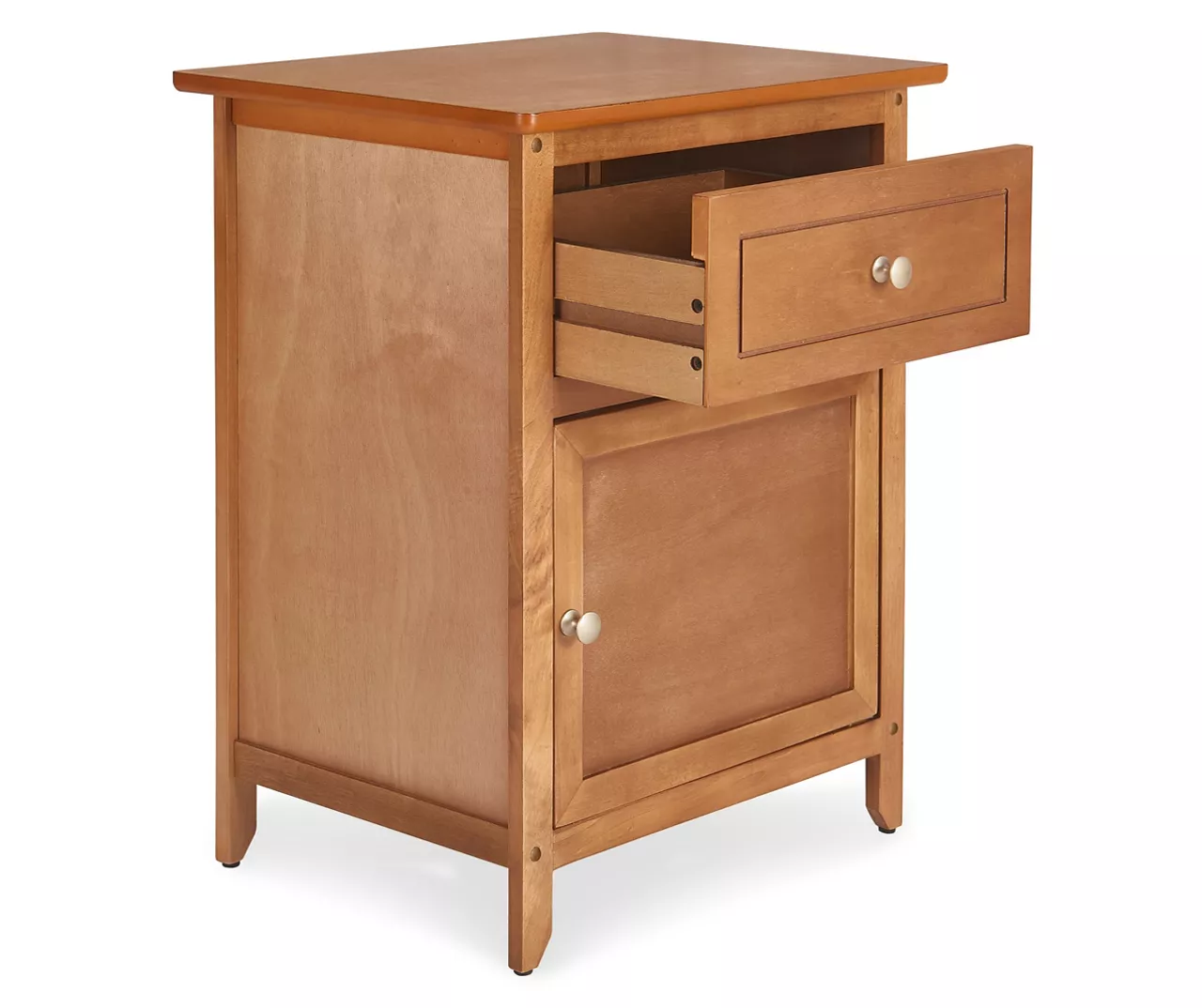 Alcott Light Brown Side Table With Drawer 4 Alcott Light Brown Side Table With Drawer - Image 4