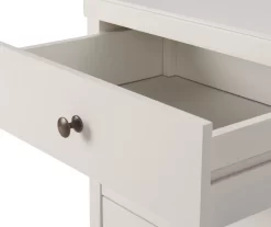 White Finley Wood 3-Drawer Nightstand -Chic Furniture Shop 810513520 10