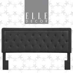 Charcoal Gray Amery Upholstered King Headboard 23 Charcoal Gray Amery Upholstered King Headboard -Chic Furniture Shop 810513527