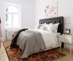 Charcoal Gray Amery Upholstered King Headboard 18 Charcoal Gray Amery Upholstered King Headboard -Chic Furniture Shop 810513527 3