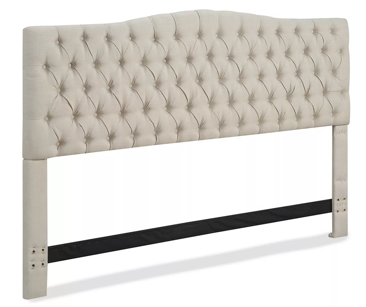 Beige Celeste Upholstered Linen King Headboard 2 Beige Celeste Upholstered Linen King Headboard - Image 2