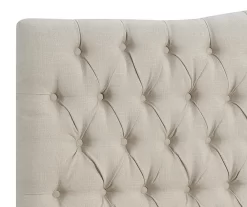 Beige Celeste Upholstered Linen King Headboard 8 Beige Celeste Upholstered Linen King Headboard -Chic Furniture Shop 810513532 4