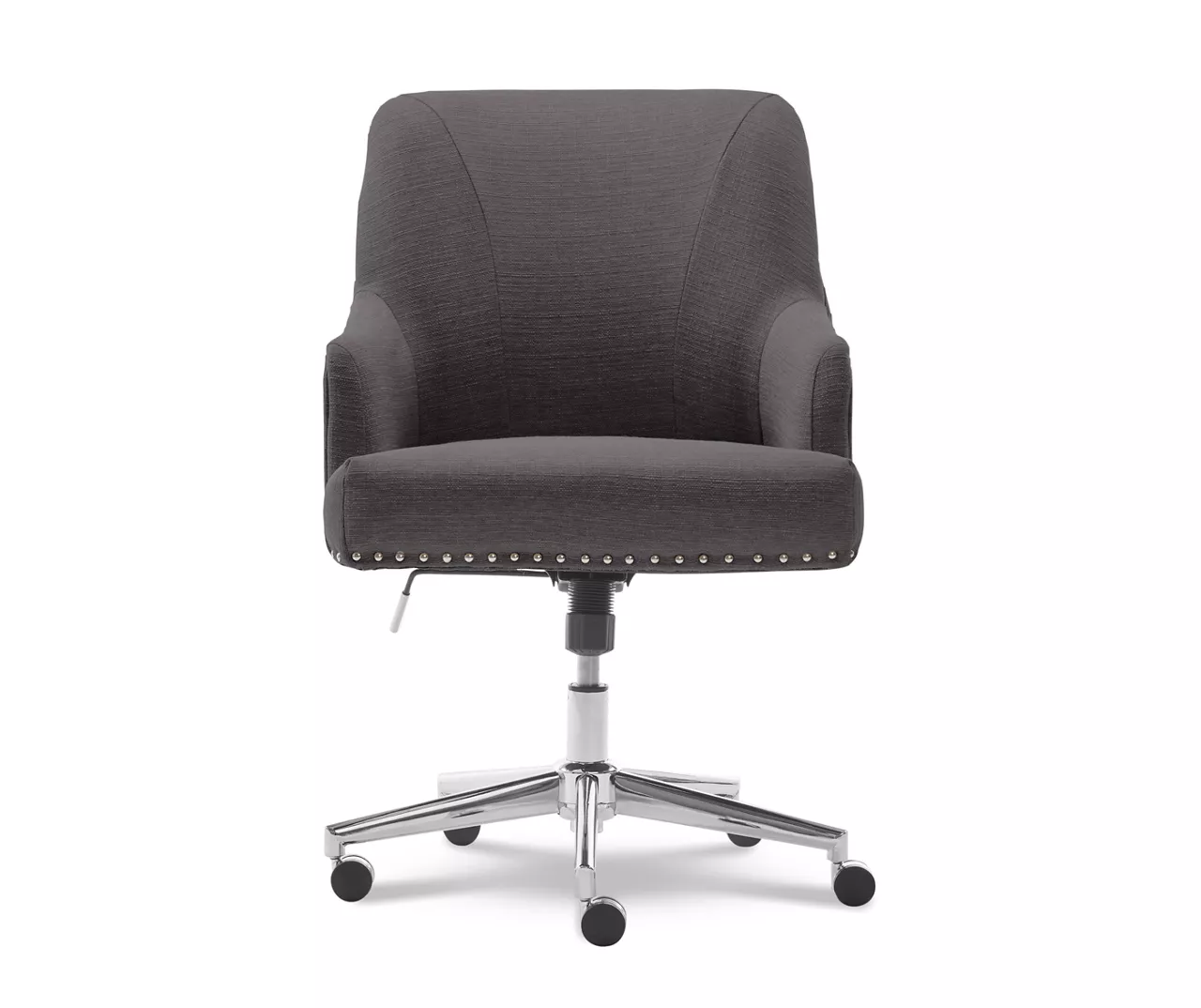 Leighton Dark Gray Memory Foam Fabric Office Chair 2 Leighton Dark Gray Memory Foam Fabric Office Chair - Image 2
