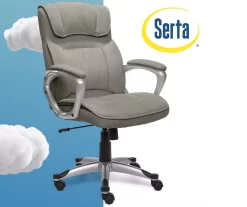 Glacial Gray Linen Executive Office Chair 15 Glacial Gray Linen Executive Office Chair -Chic Furniture Shop 810513550