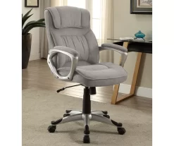 Glacial Gray Linen Executive Office Chair 13 Glacial Gray Linen Executive Office Chair -Chic Furniture Shop 810513550 3