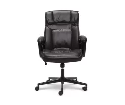 Hannah Black Bonded Leather Office Chair