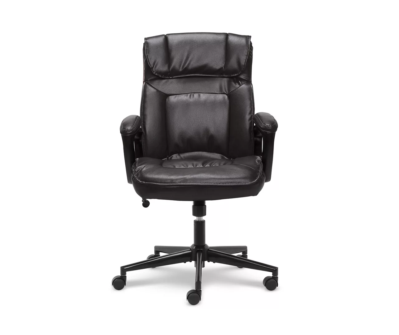 Hannah Black Bonded Leather Office Chair 1 Hannah Black Bonded Leather Office Chair