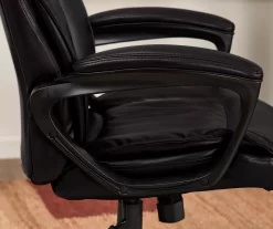 Hannah Black Bonded Leather Office Chair 24 Hannah Black Bonded Leather Office Chair -Chic Furniture Shop 810513552 5