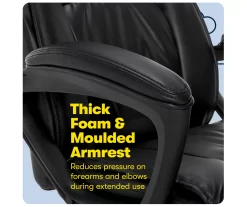 Hannah Black Bonded Leather Office Chair 27 Hannah Black Bonded Leather Office Chair -Chic Furniture Shop 810513552 A0 7