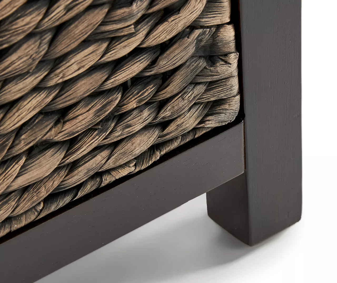 Rustic Black Wicker Storage Trunk 11 Rustic Black Wicker Storage Trunk - Image 11