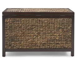 Rustic Black Wicker Storage Trunk 28 Rustic Black Wicker Storage Trunk -Chic Furniture Shop 810513555 15