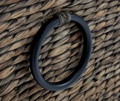 Rustic Black Wicker Storage Trunk 24 Rustic Black Wicker Storage Trunk -Chic Furniture Shop 810513555 9