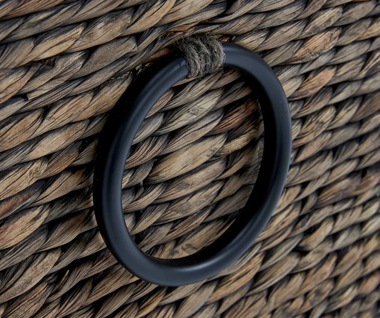 Rustic Black Wicker Storage Trunk 10 Rustic Black Wicker Storage Trunk - Image 10