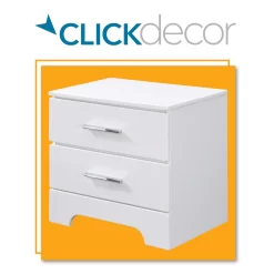 White Hudson 2-Drawer Wood Nightstand 27 White Hudson 2-Drawer Wood Nightstand -Chic Furniture Shop 810513558