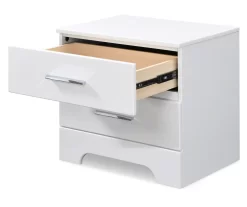 White Hudson 2-Drawer Wood Nightstand 17 White Hudson 2-Drawer Wood Nightstand -Chic Furniture Shop 810513558 5