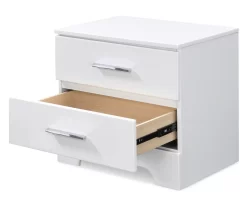 White Hudson 2-Drawer Wood Nightstand 18 White Hudson 2-Drawer Wood Nightstand -Chic Furniture Shop 810513558 6