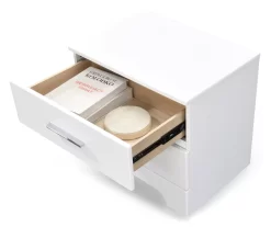 White Hudson 2-Drawer Wood Nightstand 19 White Hudson 2-Drawer Wood Nightstand -Chic Furniture Shop 810513558 7